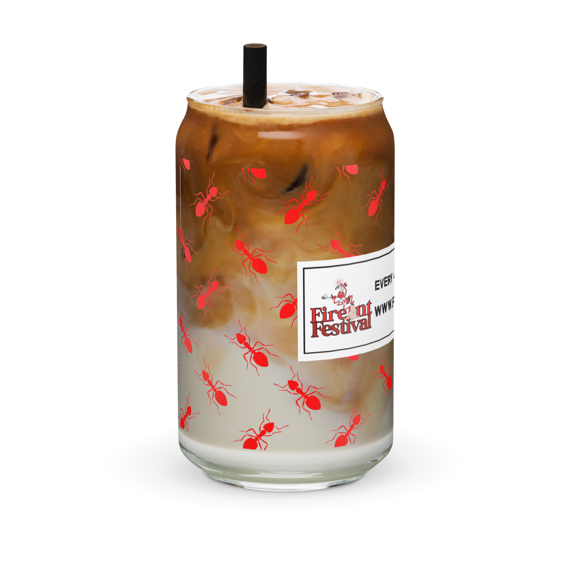 Fire Ant Festival Can-shaped glass - Image 4