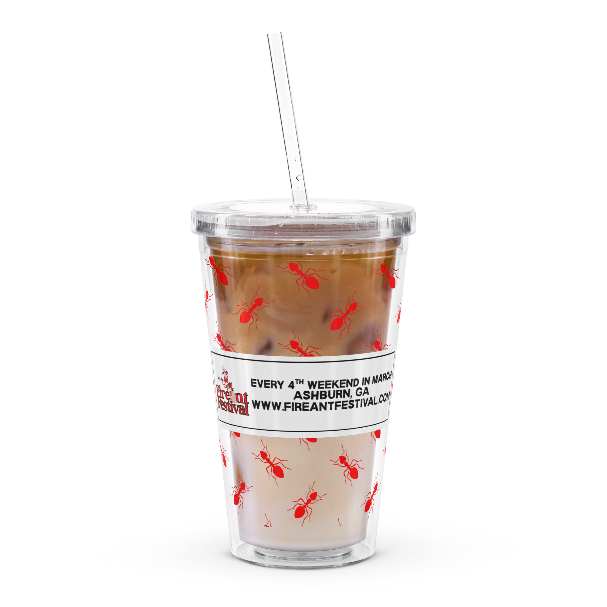 Fire Ant Clear plastic tumbler - Image 6