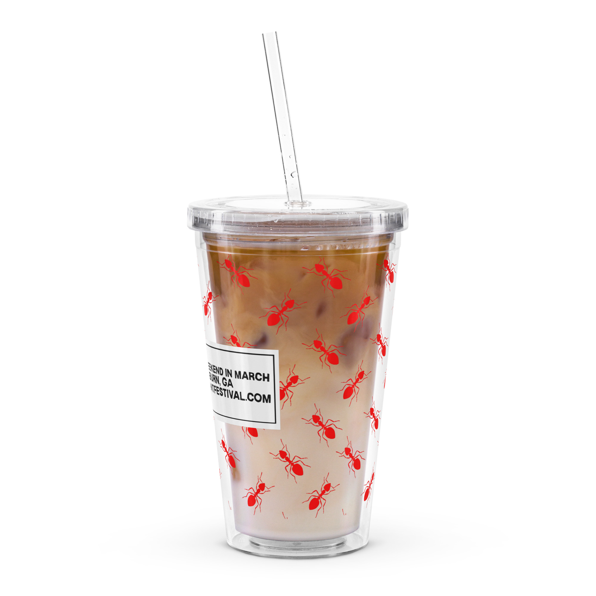 Fire Ant Clear plastic tumbler - Image 7