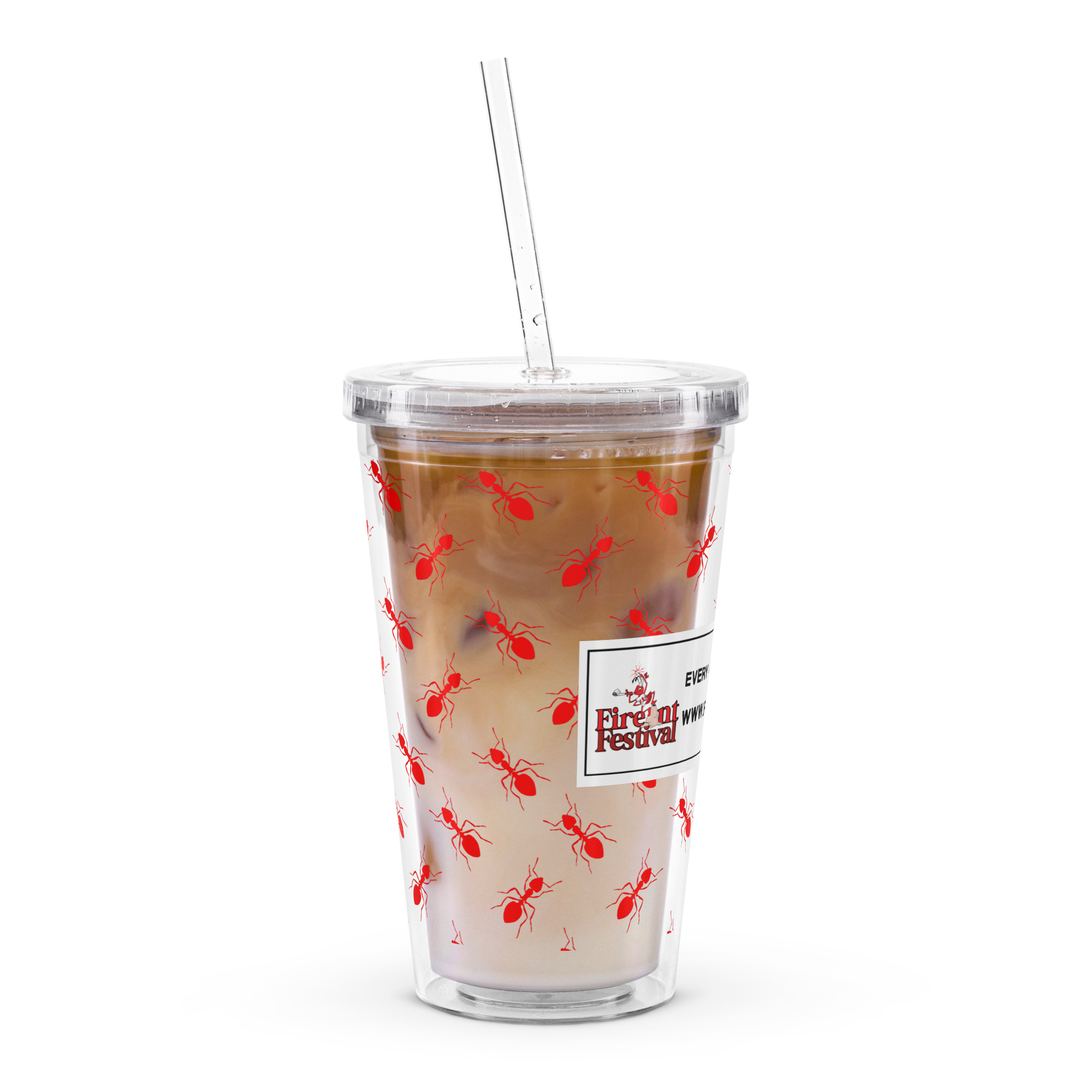 Fire Ant Clear plastic tumbler - Image 8
