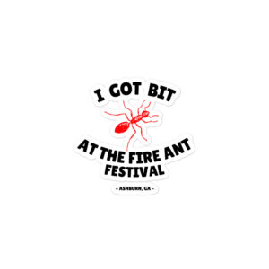 "I Got Bit" Bubble-free stickers