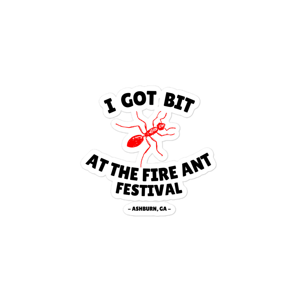 "I Got Bit" Bubble-free stickers