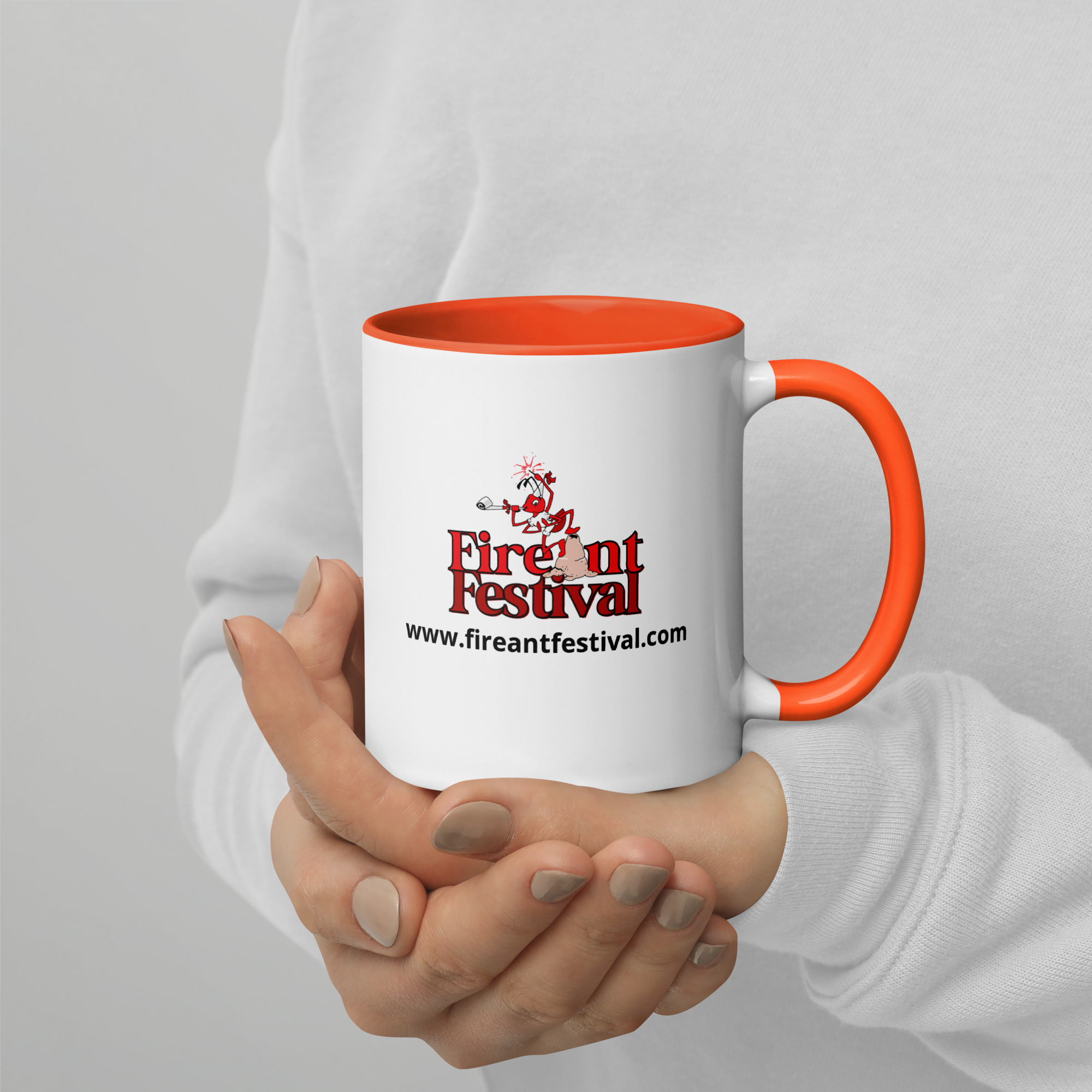 "Bringin' the Heat" Mug with Color Inside - Image 4